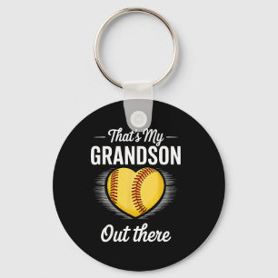 That's My Grandson Out There Softll Grandma Mother Keychain