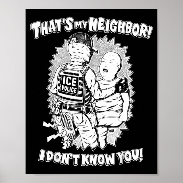 That's My Neighbor I Don't Know You  Poster (Front)