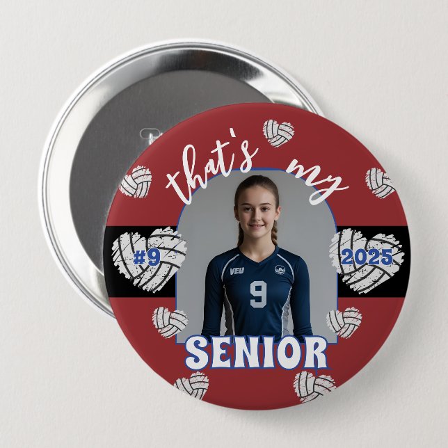 That's my Senior Volleyball Player button (Front & Back)