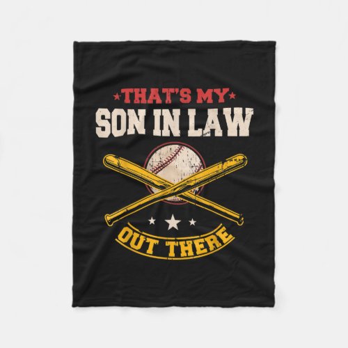 Thats my Son in Law out there Baseball Game Day  Fleece Blanket