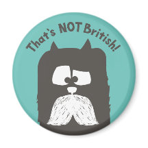 "That's NOT British" tom-cat with mustache