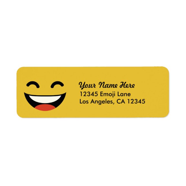 That's one happy dude Emoji Label (Front)