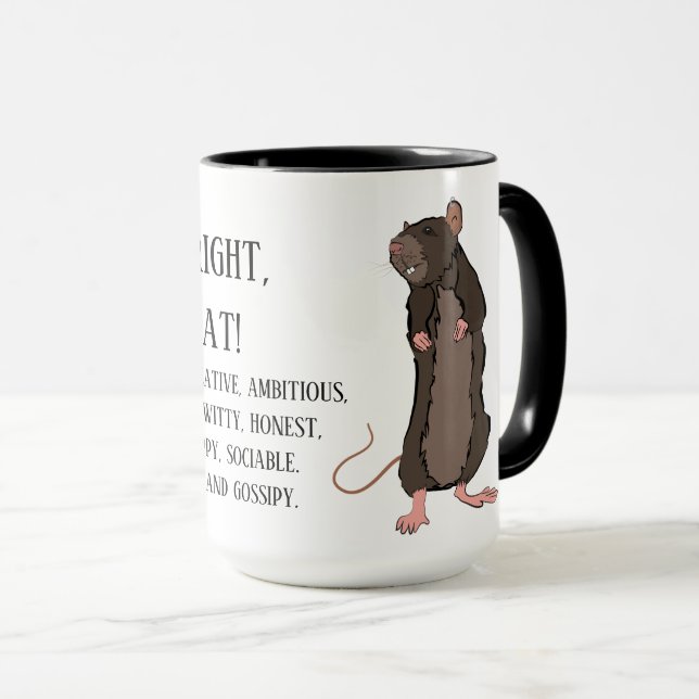 That's right, I'm a rat! Mug (Front Right)