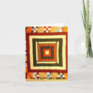 THAT'S SEW GEE'S BEND LETTERPRESS THANK YOU CARD