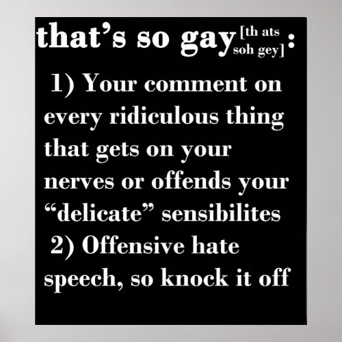 Thats So Gay Poster