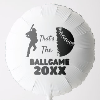 That's The Ballgame Graduation Baseball Balloon
