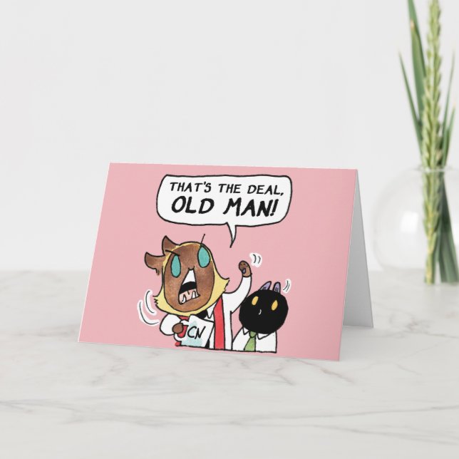 That's the deal, old man! holiday card (Front)