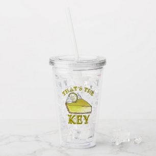 That's the Key Lime Pie Slice Florida Foodie Acrylic Tumbler