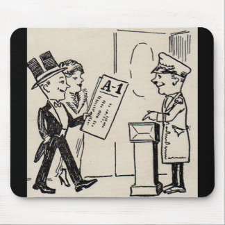 That's the Ticket - 1920s theatre cartoon Mouse Pad