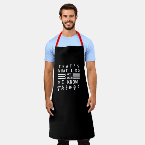 Thats What I Do Funny Mens Womens Chef Aprons