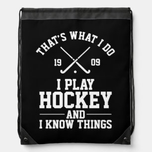 That's What I Do   Hockey Player Gift Drawstring Bag