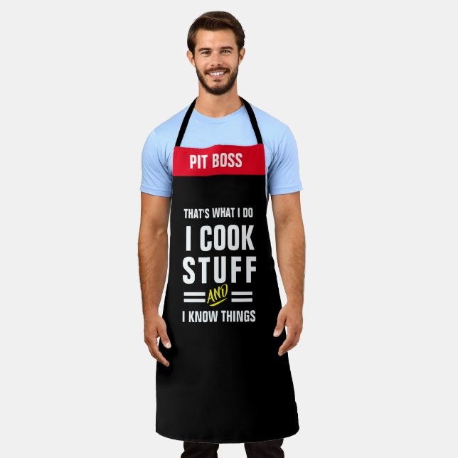 That's What I Do; I Cook Stuff & I Know Things Apron (Worn)