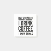That's What I Do I Drink Coffee Funny Caffeine
