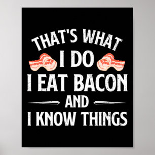 That's What I Do I Eat Con - Con Lover Bbq Pork Gr Poster