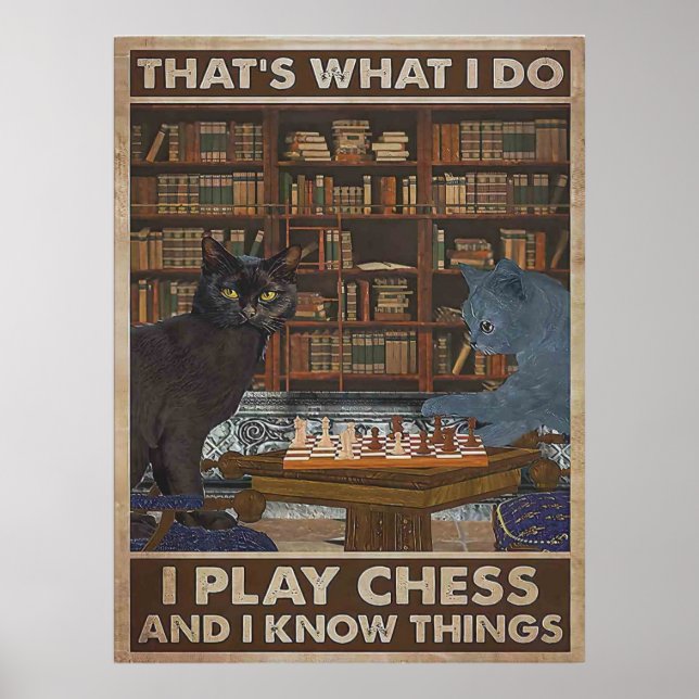 Thats What I Do I Play Chess Poster (Front)