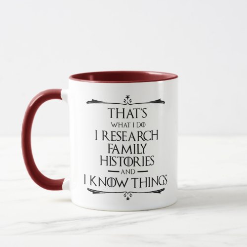 Thats What I Do I Research And Know Things Mug