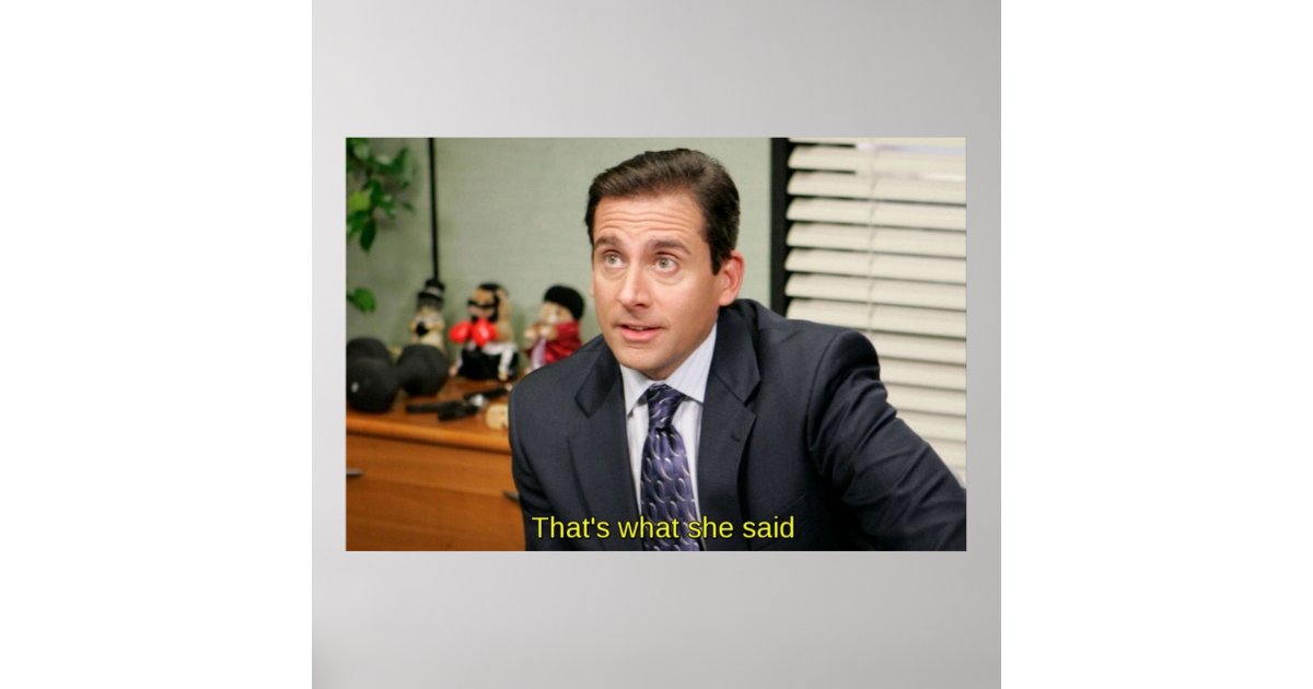 Michael Scott That's What She Said Magnet, The Office