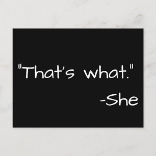 That's what she said quote funny postcard