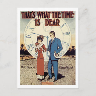 That's What The Time Is Dear Songbook Cover Postcard