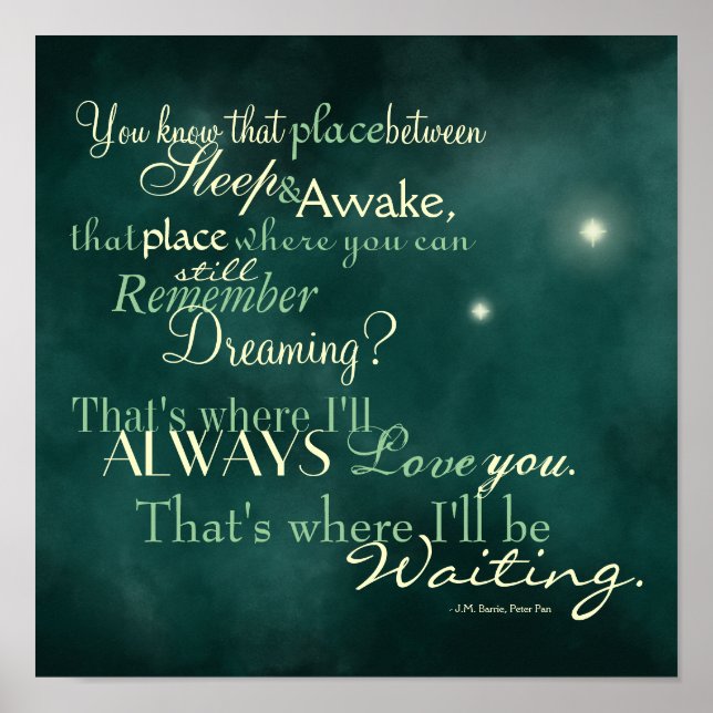 That's Where I'll Be Waiting Poster (Front)