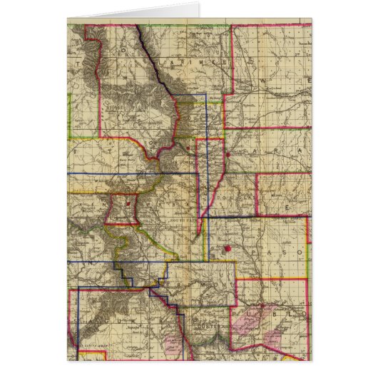 Thayer's map of Colorado 2 Cards (Front)