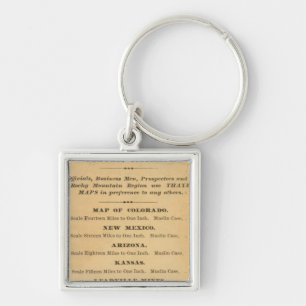 Thayer's map of Colorado Keychain