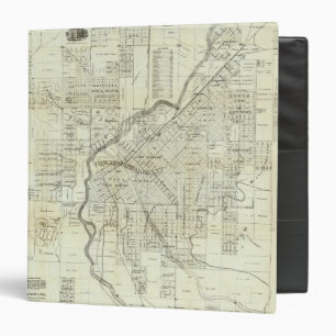 Thayer's Map of Denver Colorado 3 Ring Binder