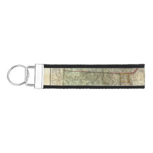 Thayer's New Map Of The State of Colorado Wrist Keychain