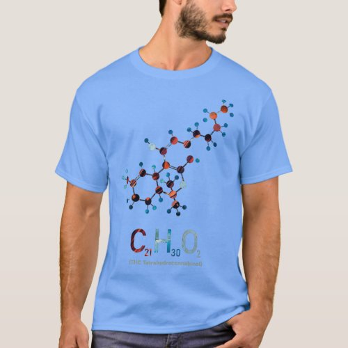 THC Molecule Chemistry T_Shirt