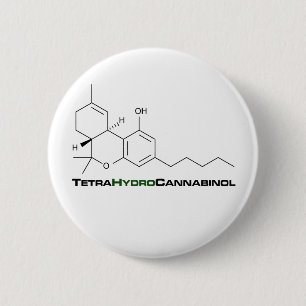 THC Weed Pinback Button