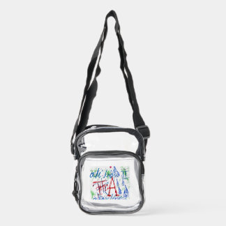 THCA thaddeus & crimson the $THCBand Clear Crossbody Bag