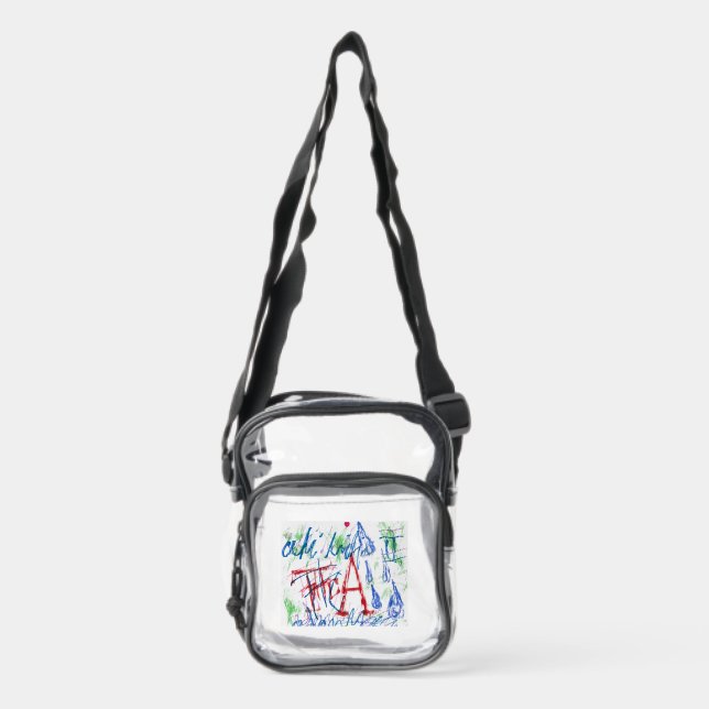 THCA thaddeus & crimson the $THCBand Clear Crossbody Bag (Front)