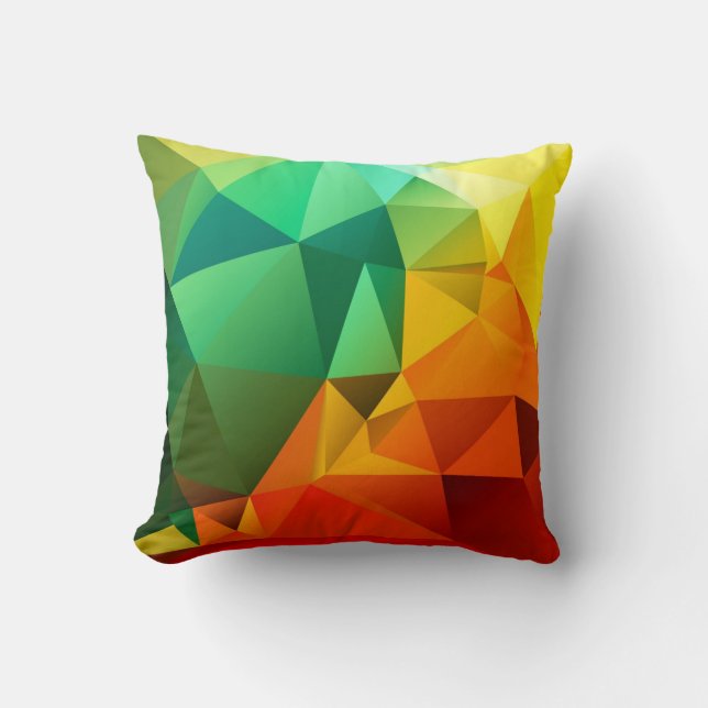 THCHS • Multicolored Polygonal Pillow (Front)