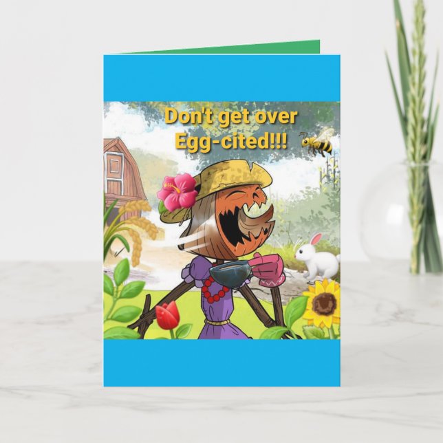 #The3Scarecrows Colorful Easter Card (Front)