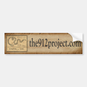 the912project.com Bumper Sticker unite or die full