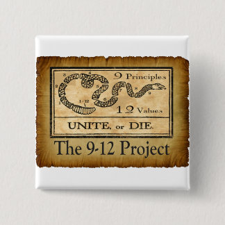 the912project.com unite or die pinback button