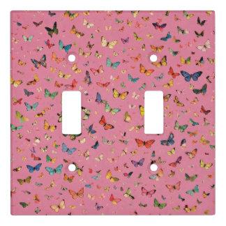 The 1000 Butterflies Rose Light Switch Cover
