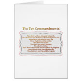 The 10 Commandments Cards (Front)