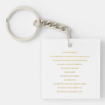 The 10 Commandments Keychain by Artists4God at Zazzle
