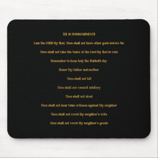 The 10 Commandments Mouse Pad