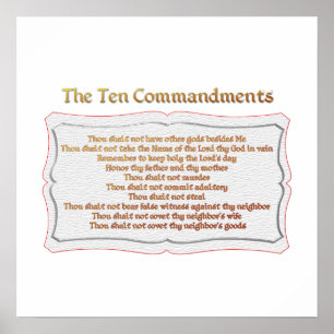 The 10 Commandments Poster