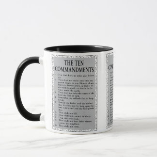 The 10 Commandments Two-Tone Mug