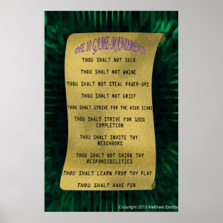 The 10 Game-Mandments Poster