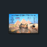 The 10 Plagues Of Egypt - English & Hebrew Canvas Print<br><div class="desc">"Jewish Expressions, " offers a shopping experience as you will not find anywhere else. Welcome to our store. Tell your friends about us and send them our link: http://www.zazzle.com/YehudisL?rf=238549869542096443*</div>