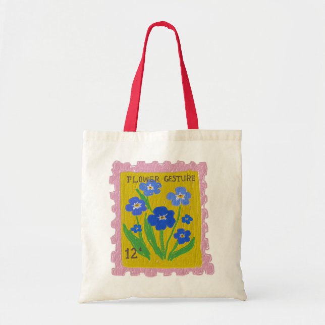 The 12 Cent Flower Gesture Tote Bag (Front)
