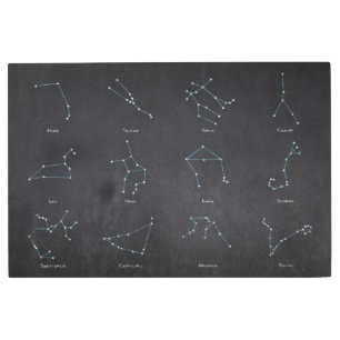 The 12 constellations of the Zodiac Metal Print