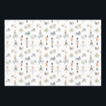 The 12 Days Of Christmas Gift Wrap<br><div class="desc">A sweet wrapping paper illustrating the 12 days of Christmas. Set of 3 sheets in matte of gloss. The back of each sheet has a grid for easy cutting.</div>