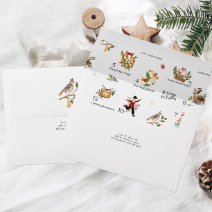 The 12 Days of Christmas Holiday Envelope