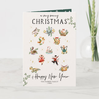The 12 Days of Christmas | Illustrated Holiday Card
