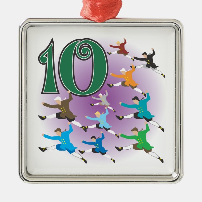 The 12 days of Christmas Metal Ornament (Front)